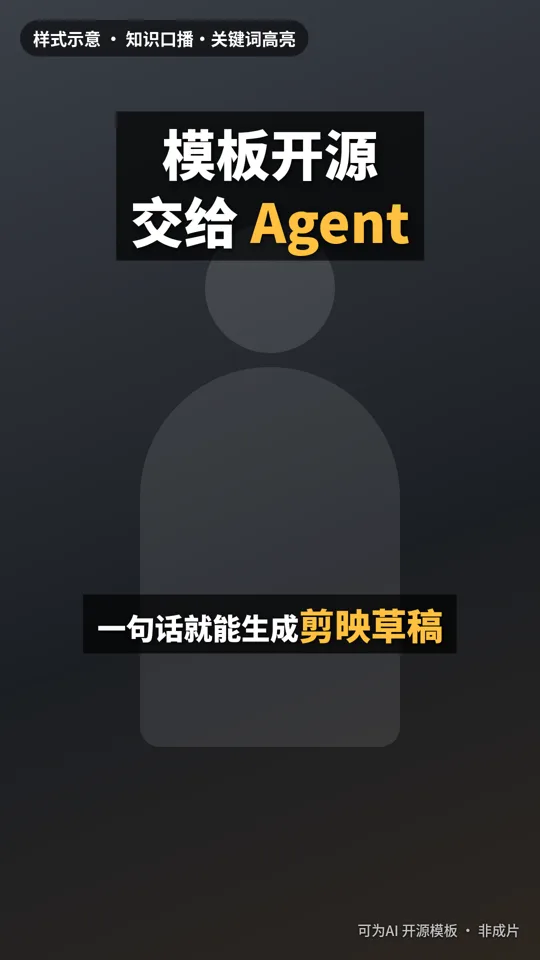 知识口播·关键词高亮 字幕模板样式示意